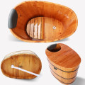 High Quality Bathtub Cask Adult Barrel Bath Tub Solid Wood Small Bathroom Tub Wooden Bath Household Barrel Tub