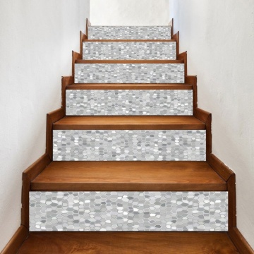 6Pcs Irregular Tile Floor Stair Stickers Mural Decals Art Wallpaper Decoration