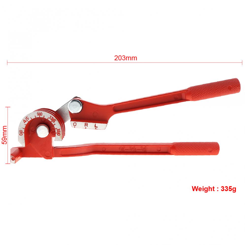 3 In 1 180 degree 6mm / 8mm / 10mm Pipe Tube Bender / Copper Tube / Air Conditioning Tube Manual Elbow Tool