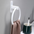 Tuqiu Towel Hanger Wall Mounted Towel Ring White Towel Rack Bathroom Aluminum Towel Bar Rail Bathroom Towel Holder