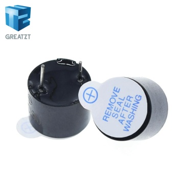 GREATZT New Arrival 100pcs 5v Active Buzzer Magnetic Long Continous Beep Tone 12*9.5mm