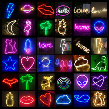 New LED Neon Light Pumpkin Wall Art Sign Lights Bedroom Decoration Hanging Desk Neon Lamp Party Holiday Home Decor Xmas Gift