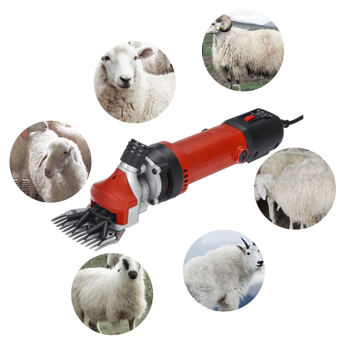 1200W 110V Electric Sheep Goat Shearing Machine Clipper Farm Shears Cutter Wool Scissor Cut Machine