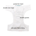 4Pcs Newborn 3-8kg Baby Diaper NB Pocket Cloth Diapers Washable Reusable Nappy Soft Polar Fleece Lining Waterproof PUL