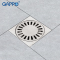 GAPPO Drains bathroom stopper stainless steel 15*15cm anti-odor shower drain strainer bathroom waste drains water drain