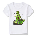 Children's t-shrt funny tank cartoon print t shirt boys/girls Harajuku summer short-sleeved clothing tops kids street clothing