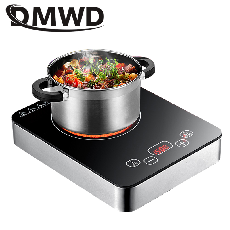 DMWD Electric stove multicooker mini induction cooker hot pot coffee water boiler heating stove cooktop energy saving cooking