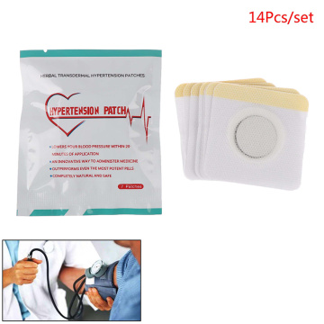 14pcs/box Hypertension Patch Chinese Herbal Reduce Control High Blood Pressure Clean Blood Vessel Lower Blood Pressure Patch