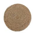 1PC Handmade Weave Non-Slip Placemat Coaster Rattan Table Mat Wicker Table Padding Cup Mats Decorative Accessories
