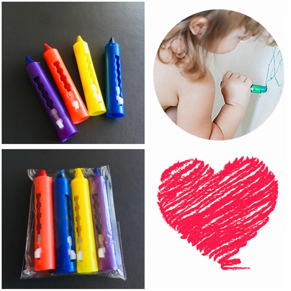 6Pcs/Set Bathroom Crayon Erasable Graffiti Toy Washable Doodle Pen for Baby Kids Bathing Creative Educational Toy Crayons