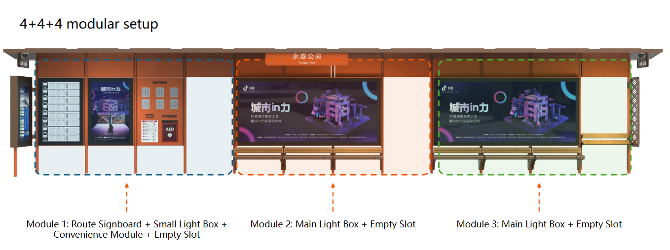 Prefabricated Bus Shelter