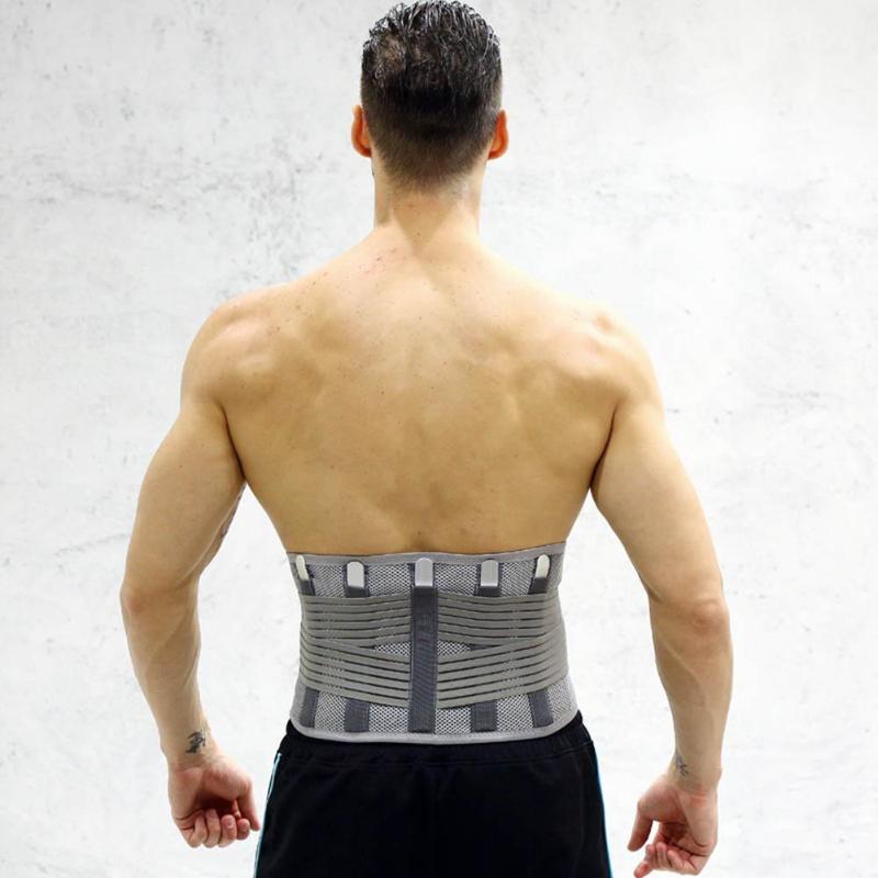 Posture Support Back Support Brace Belt Lumbar Lower Waist Adjustable Pain Relief For Men Women