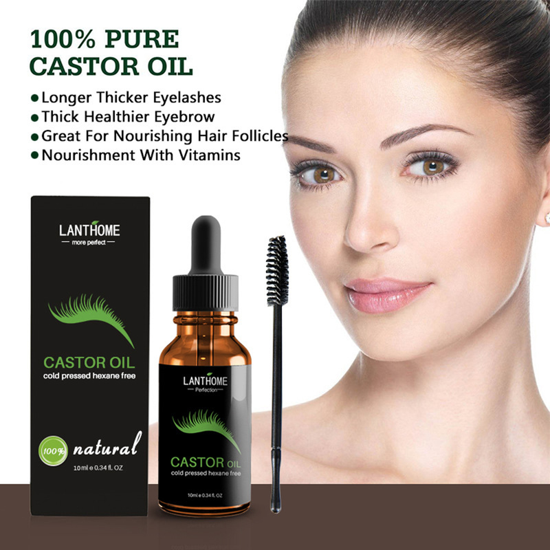 Eyebrow Eyelash Growth Liquid Castor Seed Oil Mild Maintenance Nourishing Eyelash Growth Essential Oil Lash Lift TSLM1