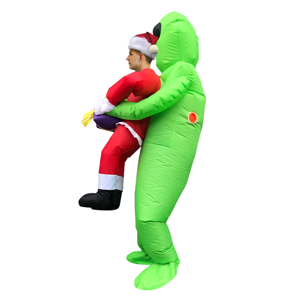 Christmas Gift Santa Claus Costume Adult Halloween Party Mascot Inflatable Costumes Fancy Role Play Disfraz for Man Woman