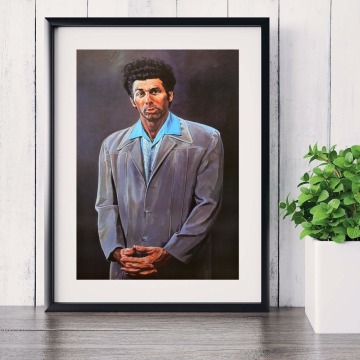 Seinfeld Kramer Portrait Artwork Wall Art Canvas Painting Poster For Home Decor Posters And Prints Unframed Decorative Pictures
