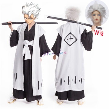 Anime BLEACH Toshiro Hitsugaya Toushirou Aizen Sousuke Kyoraku Shunsui Cosplay Costume Death Divisi 10th Captain Die Pa Kimono