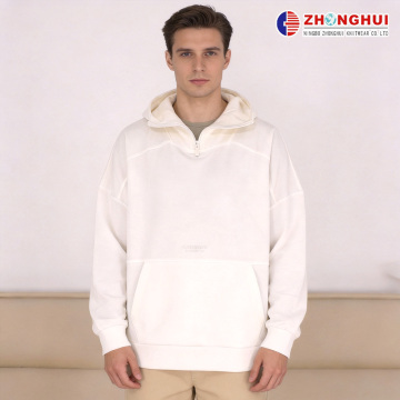 Oatmeal White Oversized Hoodie