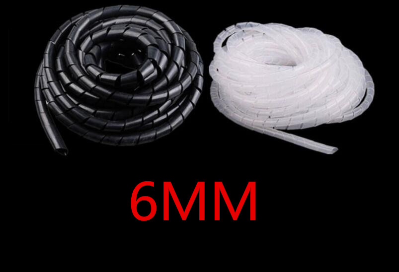 SWB-06 dia 6mm 18M Cable casing Cable Sleeves Winding pipe spiral wraping bands