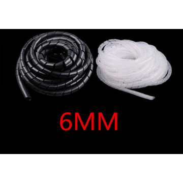 SWB-06 dia 6mm 18M Cable casing Cable Sleeves Winding pipe spiral wraping bands