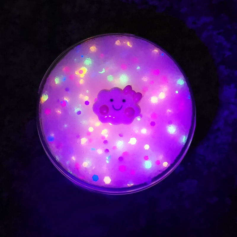 Glow In The Dark Diy Could Slime Scented Soft& Non-sticky Stress Relief Toy Cloud Fluorescent Drawing Mud Puzzle Plaything