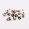 20sets/lot 1.5*1.5cm silver Bronze Rose Rivet Brass Skeleton Spike Fashion Studs Leathercraft Accessory Garment Rivets