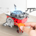 New Outdoor Gas Burner For Camping Stove Lighter Tourist Equipment Kitchen Cylinder Propane Grill Powerful Wind Proof