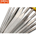 AIRAJ 5pcs/set Professional Technology Diamond File 3X140mm Raft Needle Metal Cutting Tool Glass Metal Stone Carving
