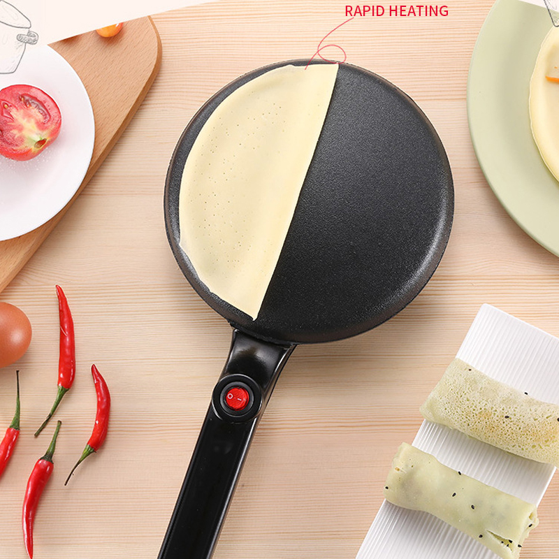 220V Electric Crepe Maker Pizza Pancake Machine Non-Stick Griddle Baking Pan Cake Machine Household Kitchen Cooking Tools