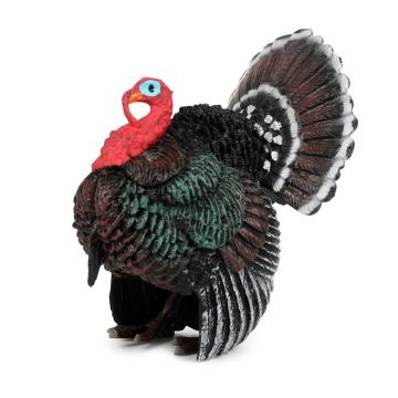 Simulated Farm Poultry Animal Model New Turkey Hen Child Gift Toy Ornament