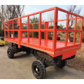 Two-way traction frame type flatbed truck