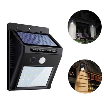 Waterproof 20 LED Solar Lights Motion Sensor Wall Light Outdoor Garden Yard Lamp Powered Spotlight Sunlight Street Light