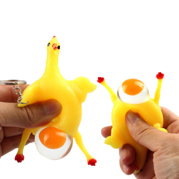 1pcs Surprise Squishy Toy Party Favors Anti Stress Squeeze Toys Chicken Eggs Laying Hens Funny Gadgets Novelty Autism Relief