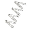 uxcell 5 Sets 4 sets Stainless Steel 360 Degree Rotating Door Pivot Hinge 60mm x 11mm Brushed Silver High Quality