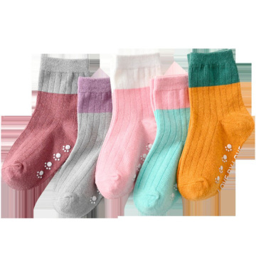 Cotton Baby Girl boy Socks Kids Free Shipping Childrens non slip cotton 0-10year 5pair/10pair New spring summer autumn