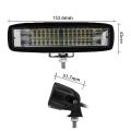 2 Pcs ECAHAYAKU Slim 6inch LED Work Light Bar 24x3W 8400lm for Off road Excavator Forklift Boat Motorcycle Farm cars SUV Driving