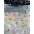 Factory direct sales new heavy industry Sequin bead embroidered embroidery mesh lace lace fabric embroidered fabric