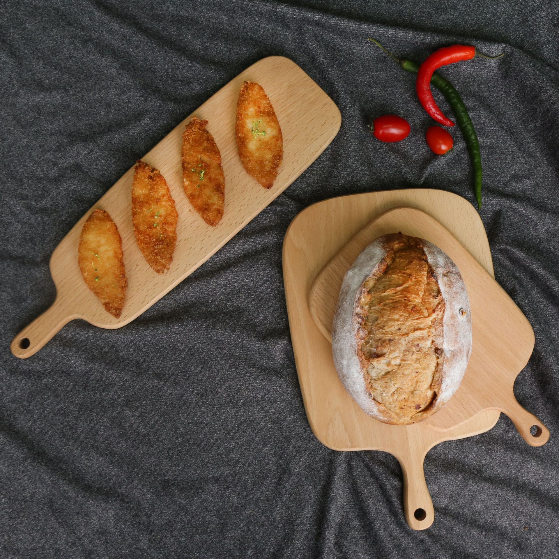 Beech Nordic style bread board cutting vegetables natural wood cutting board cutting board solid wood baking utensils