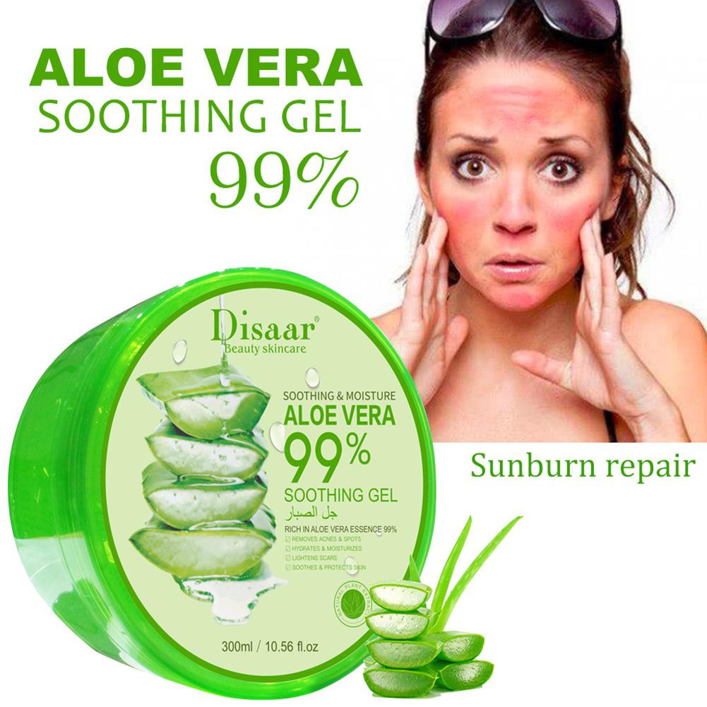 300ml Natural Aloe Vera Gel Smooth Sun Repair Hydrating Whitening Cream Face Cream Acne For Men Moist Acne Treatment Skin Care