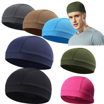 Moisture Wicking Cooling Skull Cap Inner Liner Helmet Beanie Dome Cap Sweatband Drying Hat Bike Motorbike Skull Hat Equipment