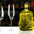 Wine Glasses 600ml Wineglass Cocktail Glass Set Cool Mug Double Bottom Glasses for Vodka Skull Wine Glass Champagne Cocktail Set