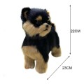 Realistic Yorkshire Terrier Simulation Toy Puppy Lifelike Stuffed Companion Toy Pet Simulation Dog Toy