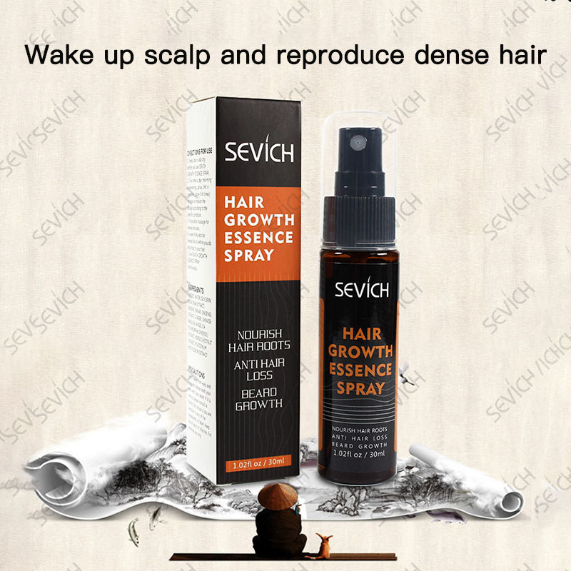 Effective Unisex Hair Growth Serum Spray Anti Hair Loss Natural Extract Ginger Regrowth Essence Hair Regeneration Products