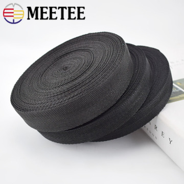 18M 0.9mm Thick Black Polypropylene PP Webbing Ribbon Band Strap Tape For Backpack Knapsack Belt DIY Garments Sewing Accessories