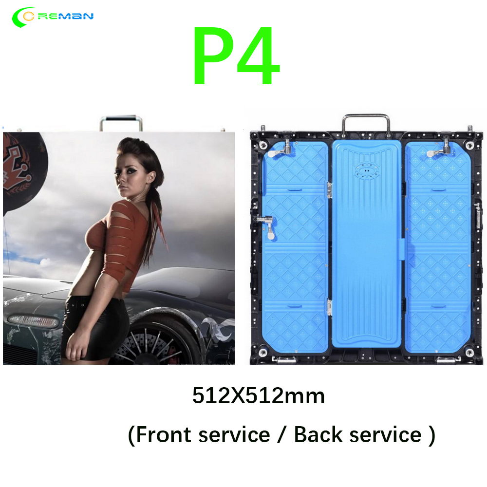 P4 video wall indoor outdoor full color led matrix rgb HD taxi led video wall advertising screen