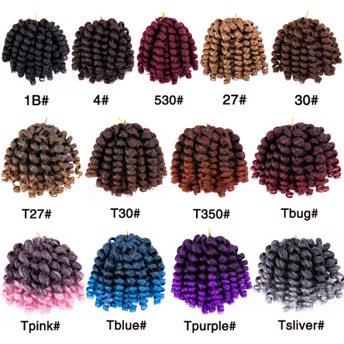 Synthetic Crochet Hair Jumpy Wand Curls Hair Extension Supplier, Supply Various Synthetic Crochet Hair Jumpy Wand Curls Hair Extension of High Quality