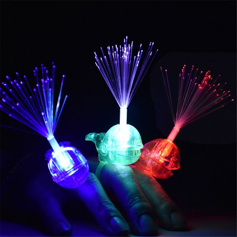 Cute Whale Led Ring Kids Toy Finger Lights Luminous Flash Light Up Glow In The Dark Toys Party Favors Gift Magic toys