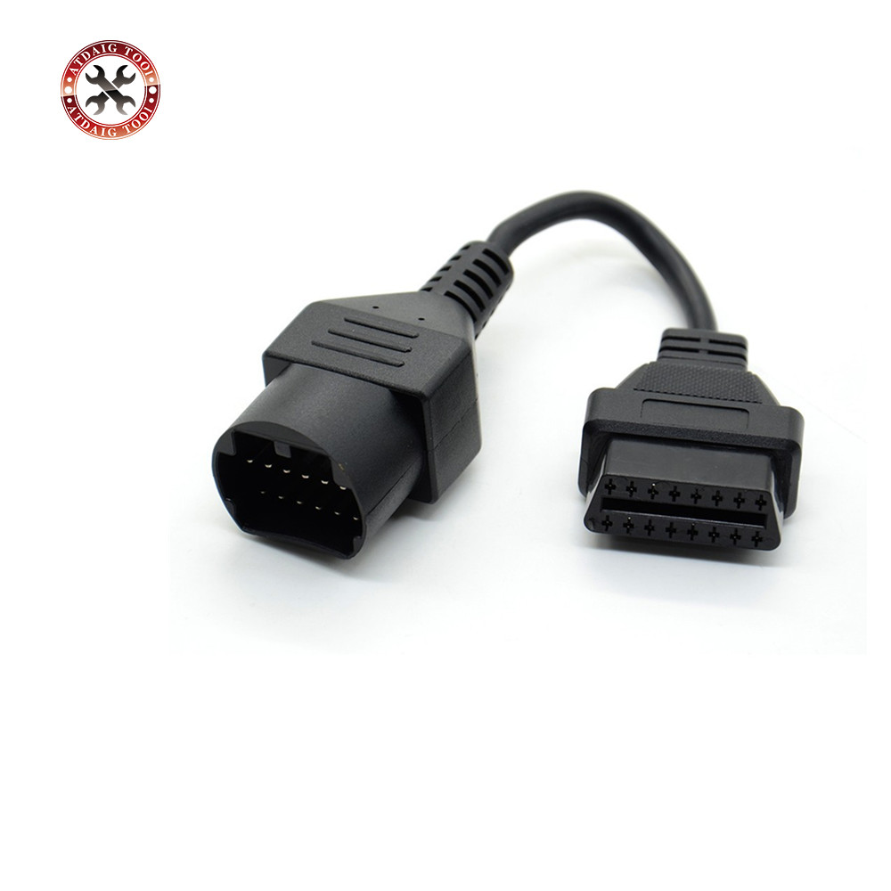 For Mazda 17 Pin To OBD 2 OBD II Cable 16 Pin Connector Diagnostic Tool 17pin to 16pin Adapter Extension Cable