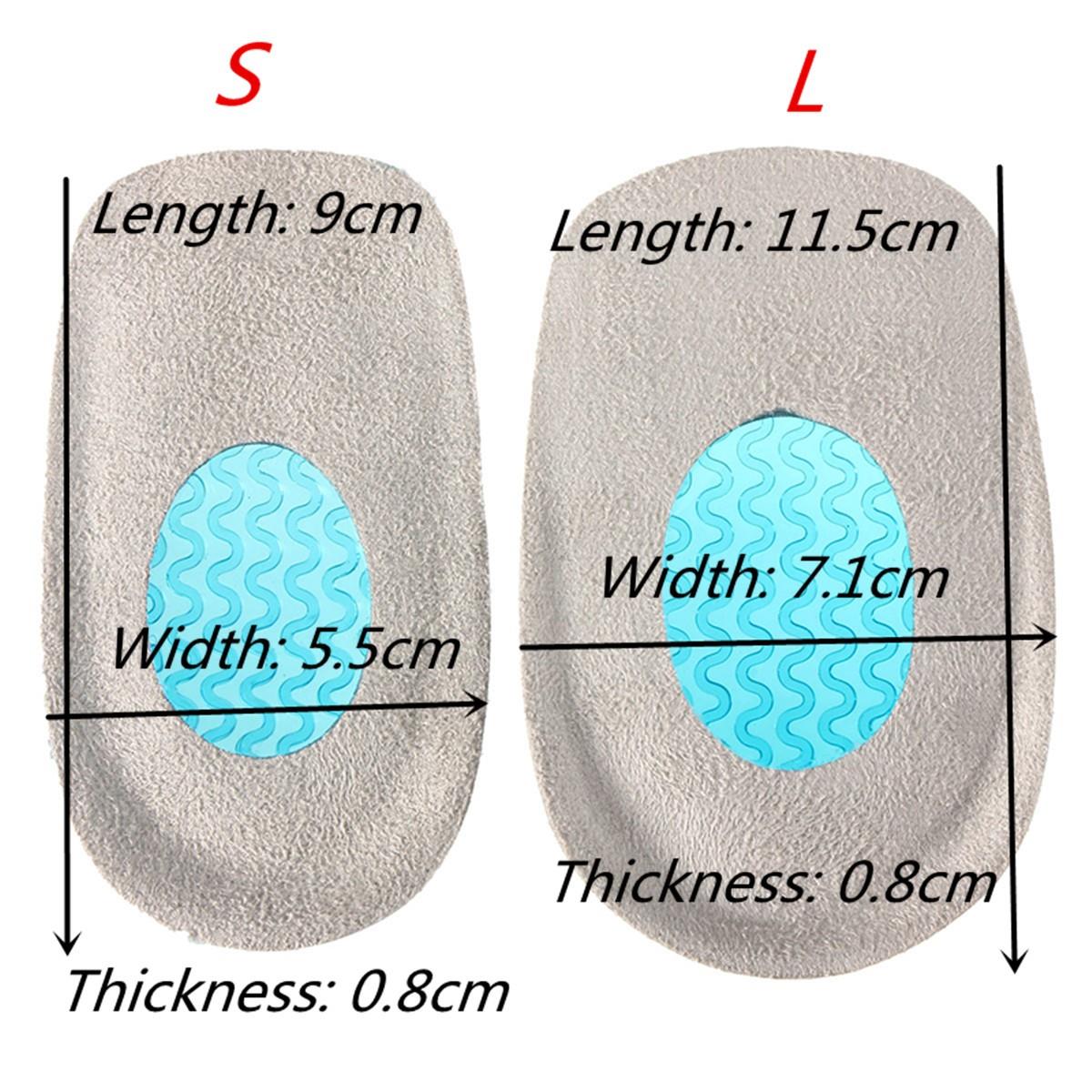 BSAID Heel Inserts Cushion Silicone Shoe Insoles Women Men Foot Pads Silicon Gel Insoles for Spur Plantar Fasciitis Foot Protect