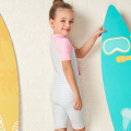 Julysand Swimsuit Girls Cartoon Printed High-end One Piece Swimwear Kids Short Sleeve Bathing Suit Children Fitness Swimwear