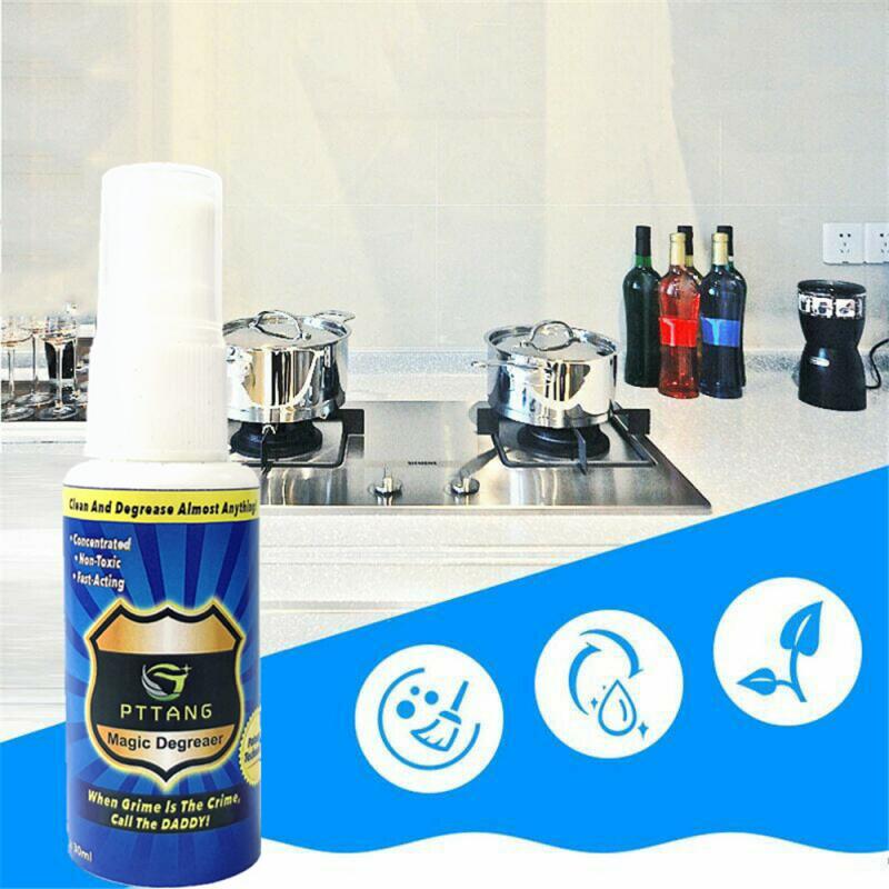 Kitchen Magic Degreaser Cleaner Spray Home Bathroom Degreaser Dirt Oil Cleaner Household Cleaning Chemicals 30ml cocina tools